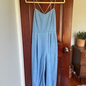Cotton blend jumpsuit